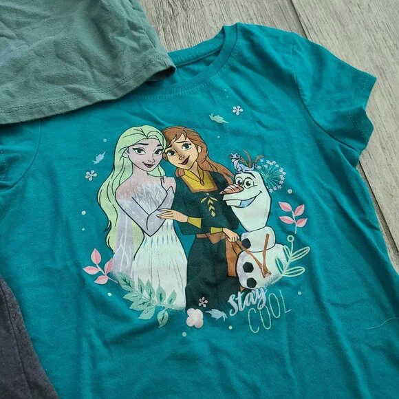 Girls 3T Graphic Tee Bundle Cat & Jack + Disney Jumping Beans (Set of 3) - Picture 5 of 7